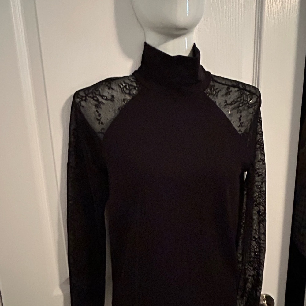 Vintage Wolford Velvet Mix Lace Top